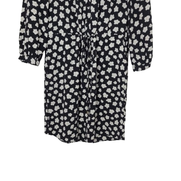 KATE SPADE Mini Faye 100% Silk Floral Print Shirt Dress Women's Size XXS - Picture 7 of 15